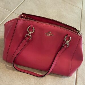 Pink coach purse